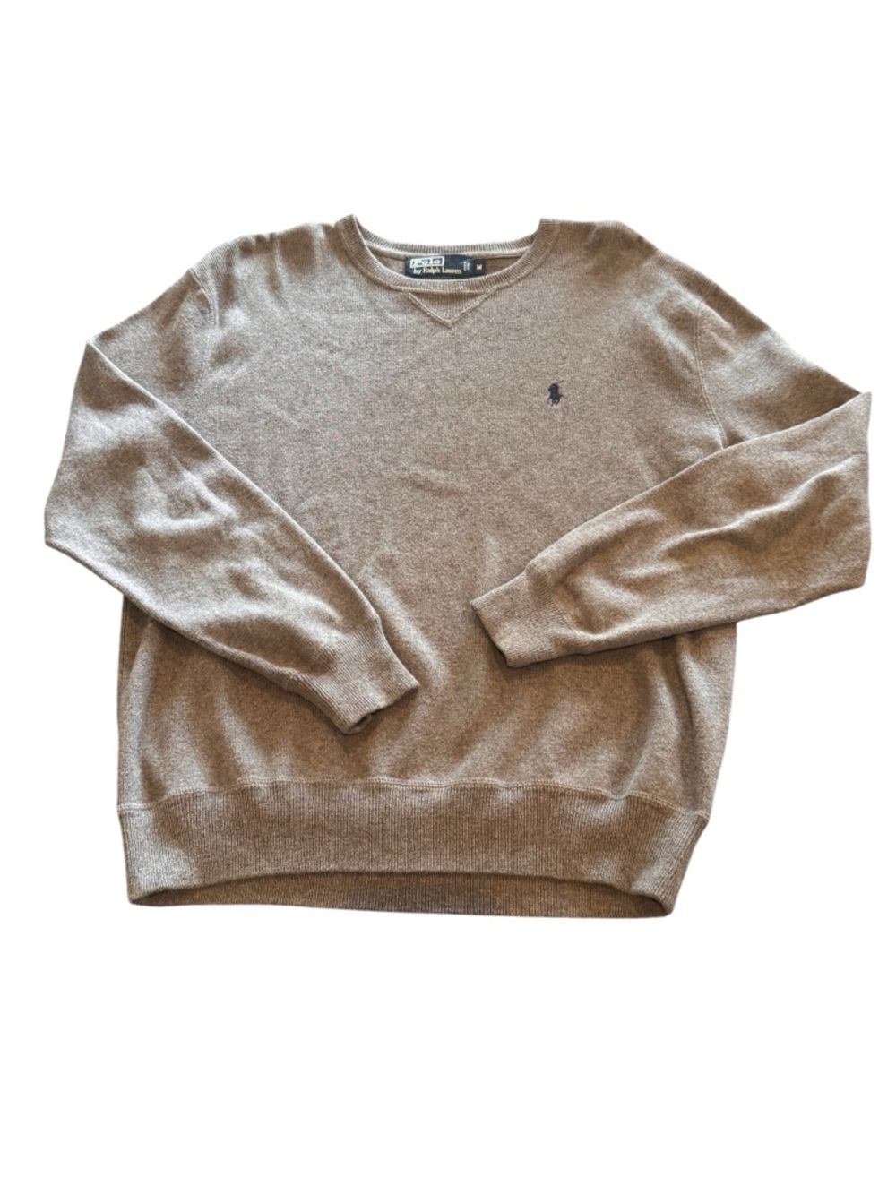 Ralph Lauren 100% cotton Crewneck grey Sweater Men’s Medium